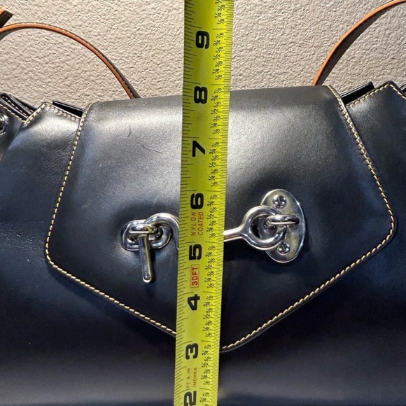 Vintage Y2K Gorgeous 2005 Tanner Krolle Cutter Leather Bag Silver Metal Hardware - Picture 8 of 17